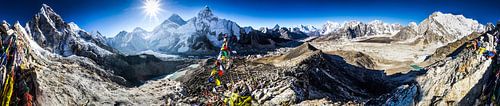 View Mount Everest from Kala Patthar Nepal Himalaya