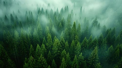 Mist tussen de Dennen