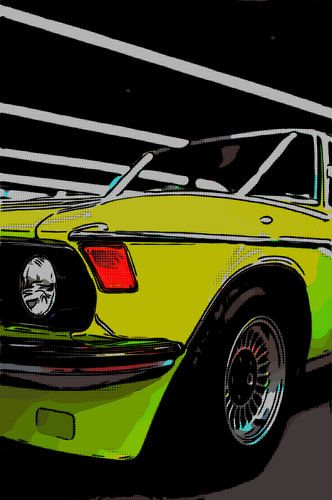 Vintage classic oldtimer limousine car BMW 528i