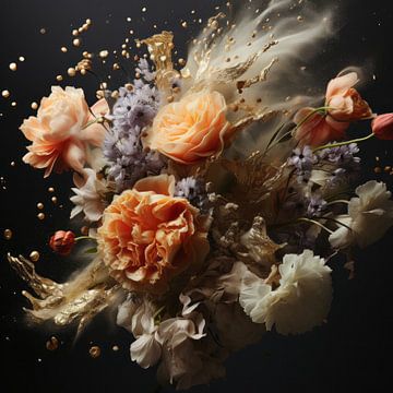 Explosion florale aux couleurs pastel sur Studio Allee