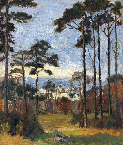 Dennenbomen op de Ettersberg, Wohl, Christian Rohlfs, 1899