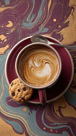 Coffee or Cappuccino abstract illustration