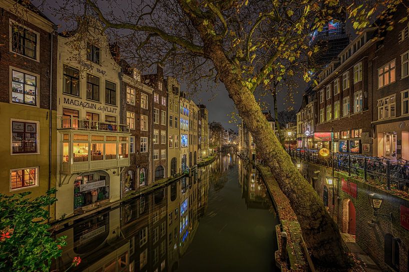Vieux canal d'Utrecht par Leon Okkenburg