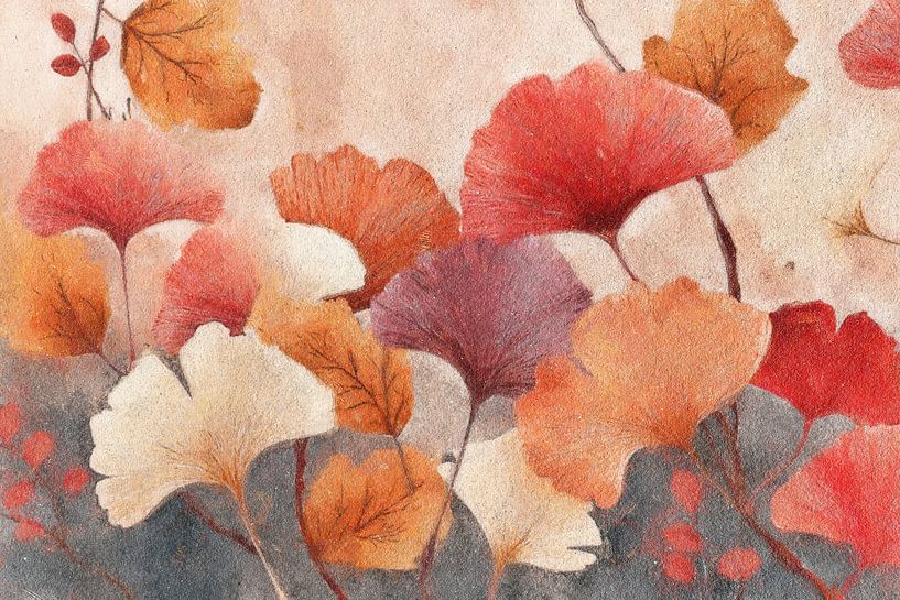 Ginkgo dans une atmosphère d'automne par Whale & Sons