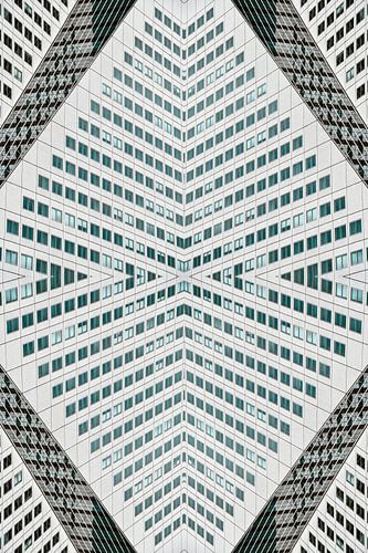 The Abstract Architecture of the Willemswerf Tower in Rotterdam