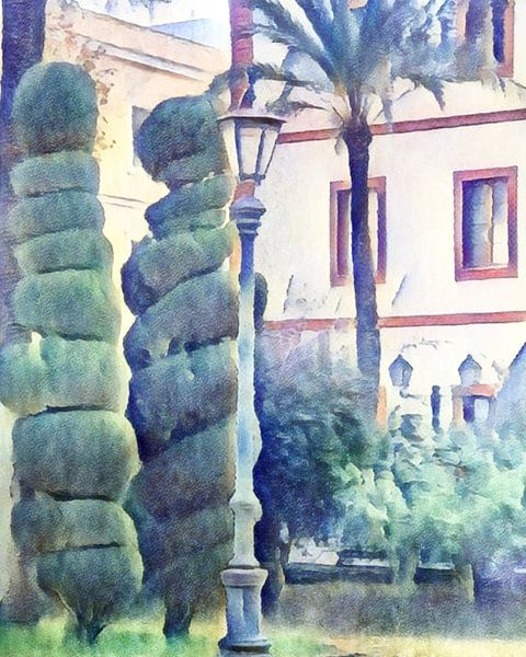 Park in Cadiz by zam art