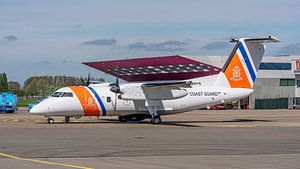 Die De Havilland Dash-8 der niederländischen Küstenwache.