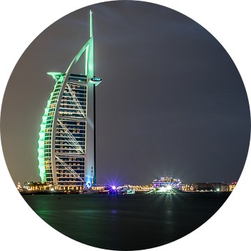 Burj al Arab Dubai at night van Dennis van Berkel