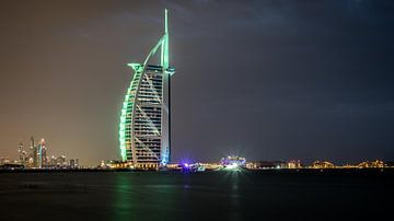 Burj al Arab Dubai at night van Dennis van Berkel