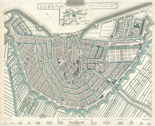 Amsterdam, historische plattegrond