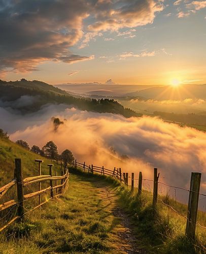 Betoverende gloed in het groen
