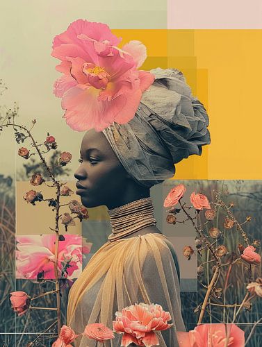 Le pouvoir de l'Afrique, portrait contemporain en néon