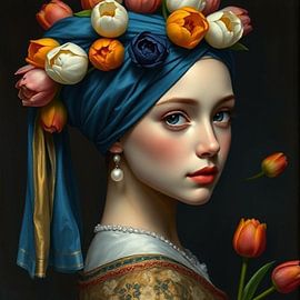 the girl with the pearl. by J.a Dijkstra