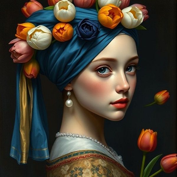 the girl with the pearl. by J.a Dijkstra