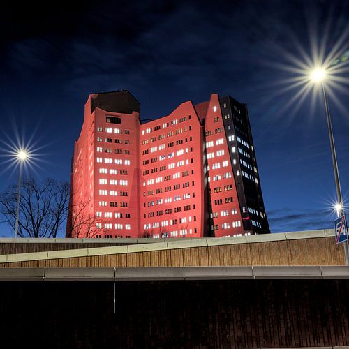 Gasunie Verlicht statement in de nacht