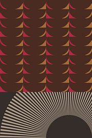 Art rétro des années 70. Motif géométrique abstrait n° 18 sur Dina Dankers