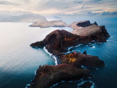 Vue de Ponta de Sao Lourenco sur Madère.