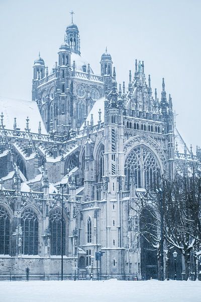 Sint Jan, Den Bosch, im Schnee von Joost Smits Photography