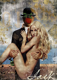 Surreal apple-muse van GlassArt and Design - Jack