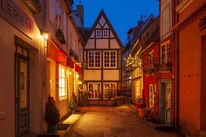 Schnoor, Weihachtsbeleuchtung, Bremen