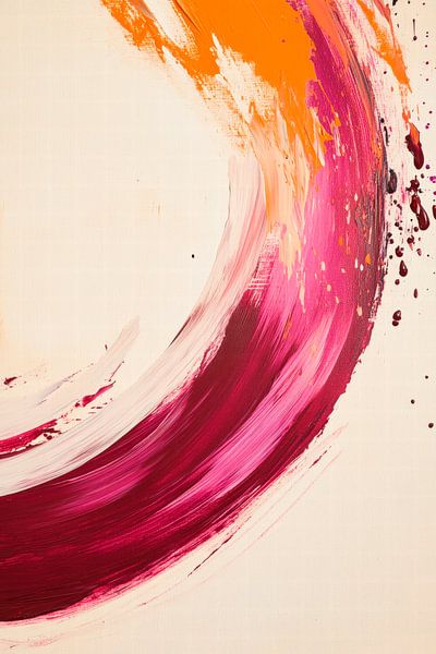 Farbige Pinselstriche – Abstrakt von Poster Art Shop