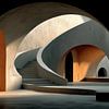 Curved Arches — Minimalist Contemplative by Beeld Creaties Ed Steenhoek | Photography and Artificial Images