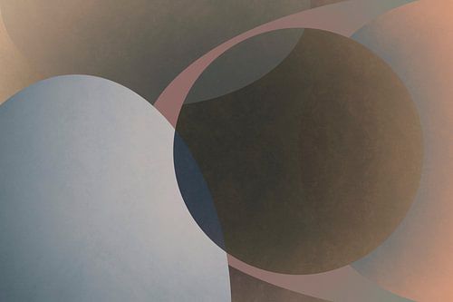 Maan Meditatie Modern Abstract Boog Geometrisch Organisch