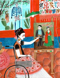 Frida in het blauwe huis van Caroline Bonne Müller