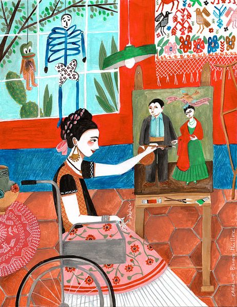 Frida in the blue house by Caroline Bonne Müller