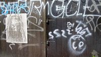 Graffiti op deuren in Praag van Tineke Laverman thumbnail