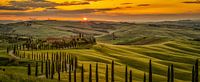 Zonsondergang in Toscane