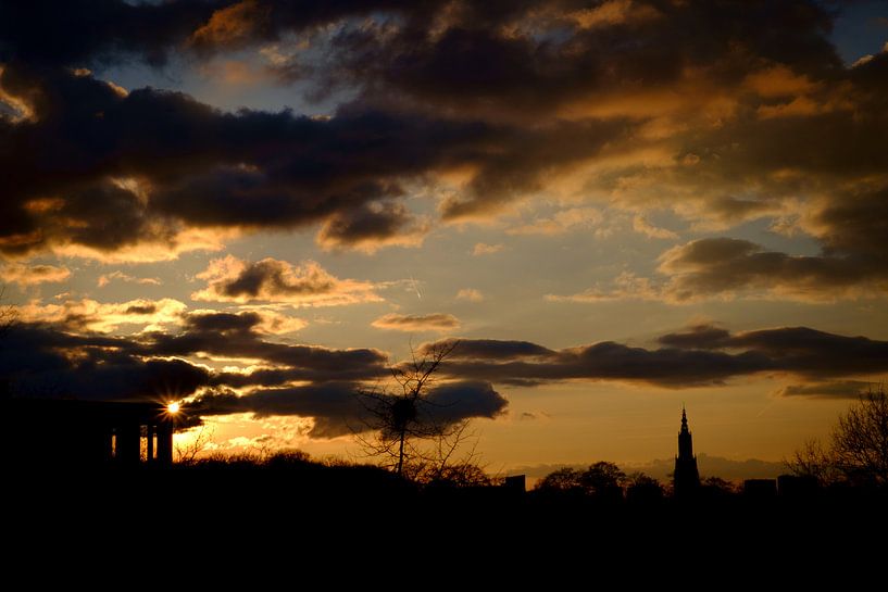 Amersfoort Sonnenuntergang von Sjoerd Mouissie