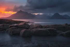 Sonnenuntergang auf der Isle of Skye von Frans van der Boom