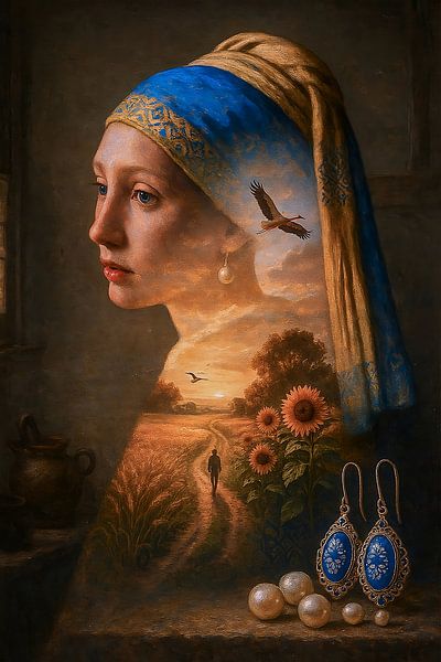 Meisje met de parel van OEVER.ART