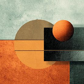 Geometric shapes with spheres by Digital Picture Art