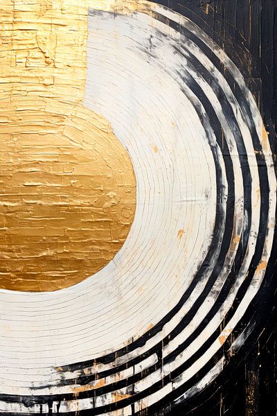 ABSTRAKTE KUNST Goldenes Pendel von Melanie Viola