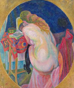 Nackte Frau beim Lesen, Robert Delaunay