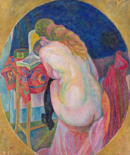 Naakte vrouw die leest, Robert Delaunay