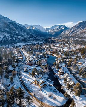 Colorado's winterse stilte van fernlichtsicht