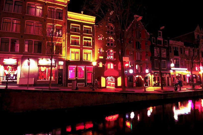 Red Light District à Amsterdam Pays-Bas la nuit par Eye on You