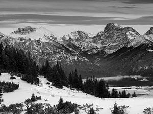 Blick vom Wank Richtung Karwendelgebirge