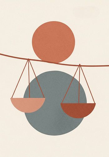 Equilibrium - Symbole d'équilibre abstrait Japandi