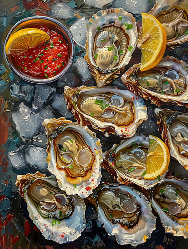 Oesters en citroen
