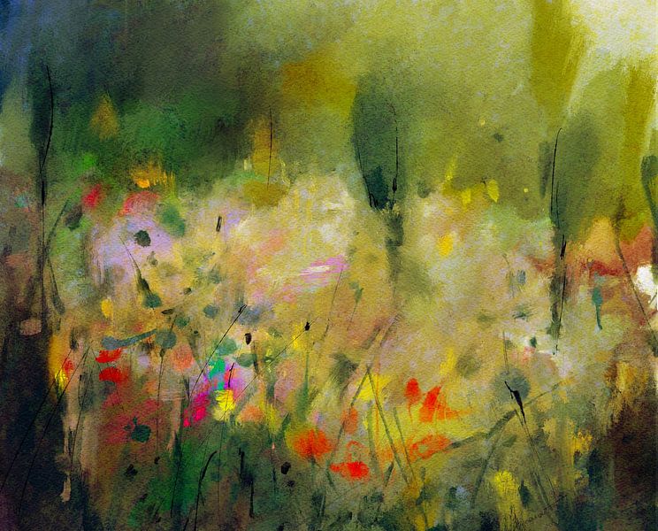 Bloementuin van annemiek art