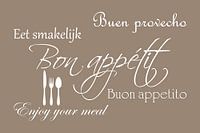 Tekst | Bon appétit | Taupe