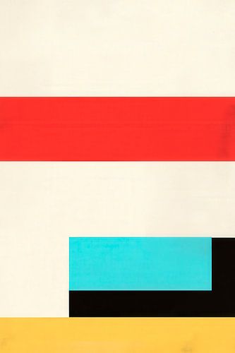 Abstracte kleurencompositie - Minimalistisch