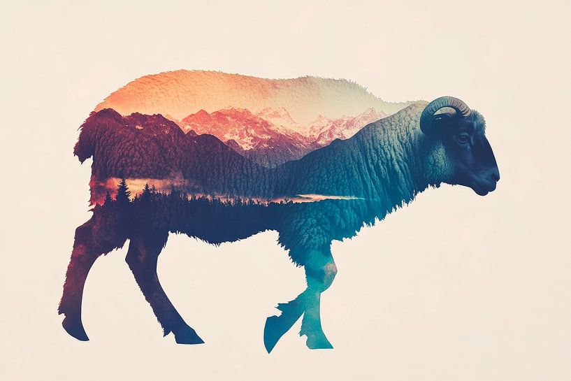 Animal landscape journey by Poster Art Shop