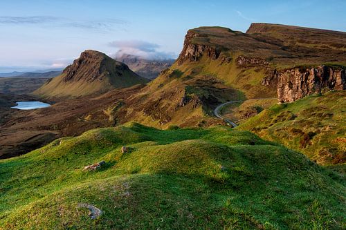 Prachtig Zonsopkomst Schots Berglandschap