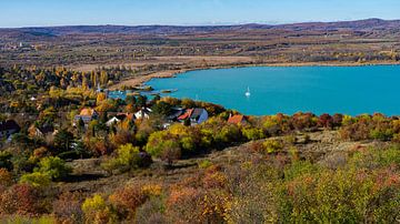 Le lac Balaton vu de Tihany (Hongrie)