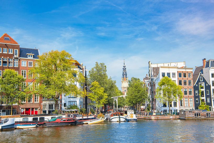 Amsterdam downtown canal district during summer by Sjoerd van der Wal Photography